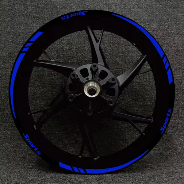 12x Universal Car Tire Sports Styling Warning Strip 18-21in Wheel Reflective Protective Sticker Auto Rim Decoration Accessories - Image 2