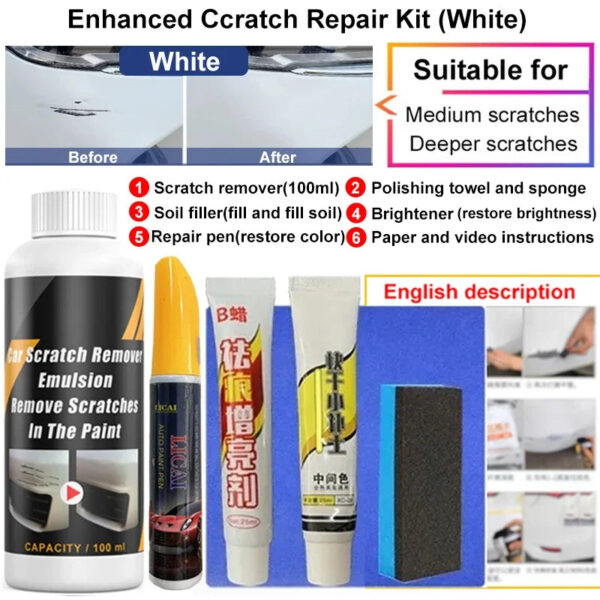 Car Scratch Remover Paint Care Tools Auto Swirl Remover Scratches Repair Polishing Auto Body Grinding Compound Anti Scratch Wax - Image 18