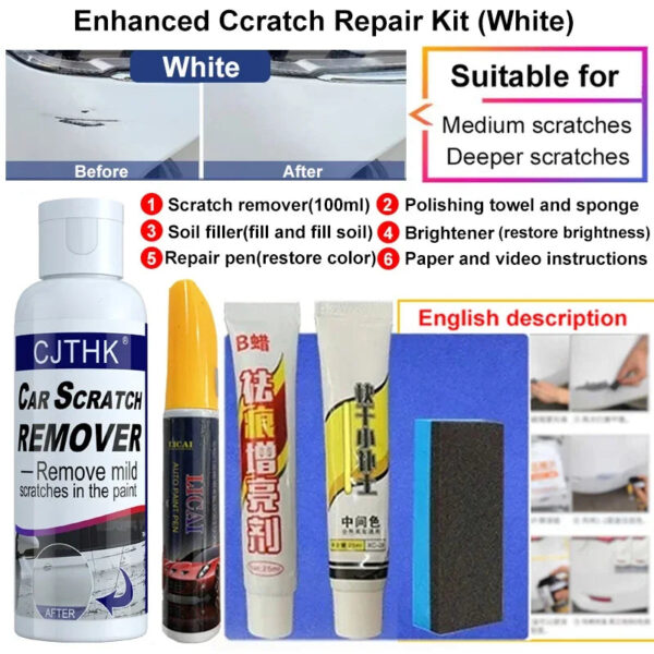 Car Scratch Remover Paint Care Tools Auto Swirl Remover Scratches Repair Polishing Auto Body Grinding Compound Anti Scratch Wax - Image 8