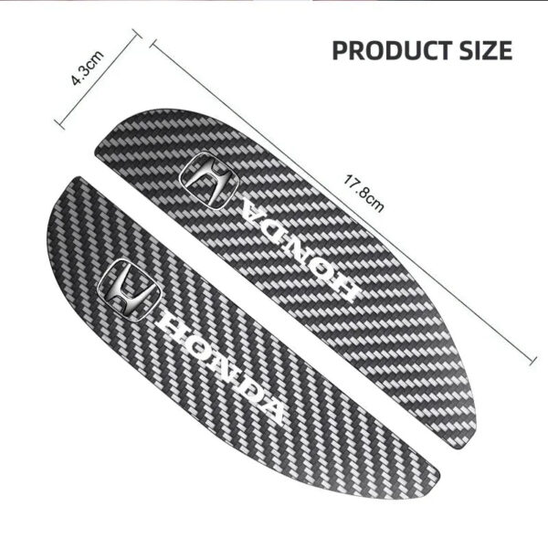 2Pcs Car Rearview Mirror Rain Eyebrow Carbon Fiber Pattern Rain Cover For Honda Civic Accord CRV Hrv Jazz Auto Accessories - Image 6
