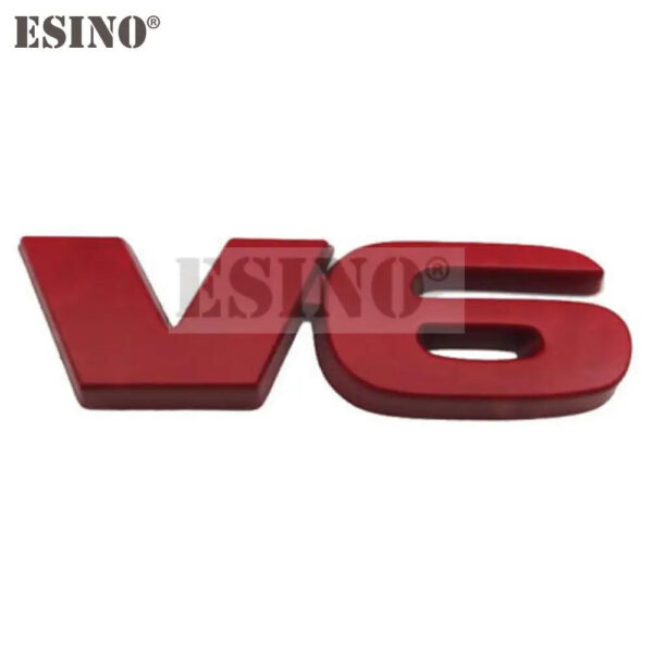 Car Styling V6 Engine Logo 3D Metal Alloy Adhesive Emblem Rear Trunk Badge Fender Sticker Car Body Decal Auto Accessory - Image 7