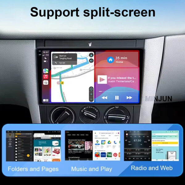 Car Radio Android 15 For Volkswagen VW Golf 4 IV Jetta MK4 Classics Multimedia Player Carplay GPS Android Auto Stereo DSP WIFI - Image 3