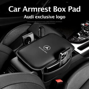 Car Armrest Box Pad Leather Auto Armrest Mat Car Accessories For Mercedes Benz W211 W203 W204 W210 W124 AMG W202 CLA W212 W220