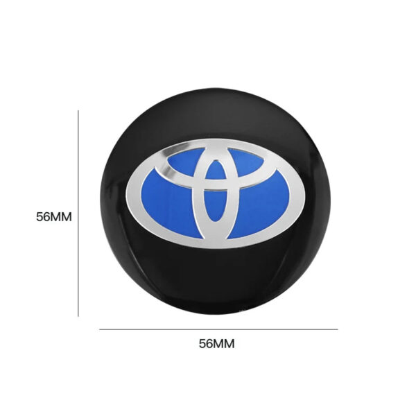 4pcs Car Wheel Stickers 56mm Auto Center Hub Cap Decal For Toyota Gazoo Racing TRD Corolla Yaris Chr Auris Rav4 Prius Prado - Image 6
