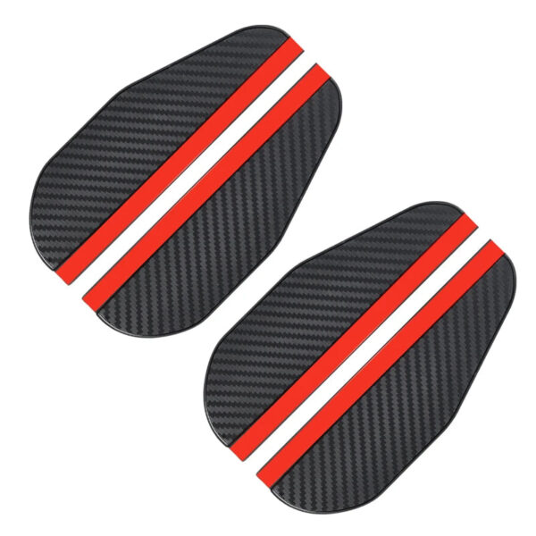2/4pcs Car Rearview Mirror Rain Eyebrow Carbon Fiber Sun Visor Shade Cover Universal Auto Rear View Mirror Rainy Shield Guard - Image 8