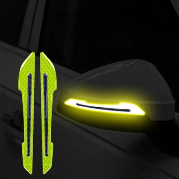 1Pair Car Rearview Mirror Reflective Sticker Door Leaf Board Tape For Auto Film Stickers Decorative Strip - Image 7