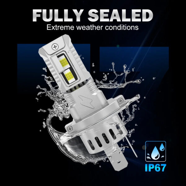 TOAUTO H4 LED Light 100W 20000LM 9005 9006 H11 H7 LED Headlight Canbus 36 CSP Car High Close Lamps Auto With Fan Turbo Lights - Image 6
