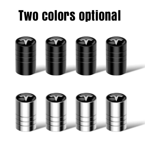 4Pcs/set Metal Car Valve Caps Motorcycle Bicycle Wheel Styling Tyre Hub Cap Decor For Tesla model S Model Y 3 X Auto Accessories - Image 3