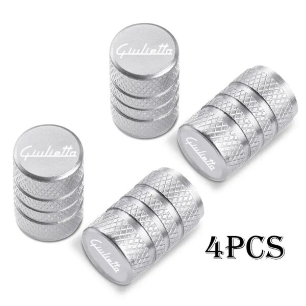 Car Wheel Tire Valve Caps Tyre Stem Covers Airdust Waterproof For alfa romeo Giulietta Auto Accessories - Image 3