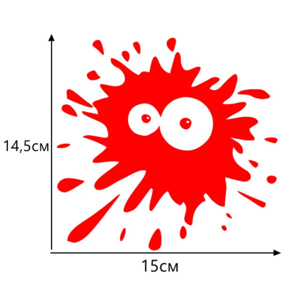 15*13.8cm Blot 3 funny car sticker vinyl decal white/black car auto stickers for car bumper window car decorations - Image 13