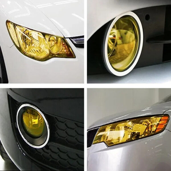 Gloss Transparent Light Black Smoke PVC Film Tint 30 X60cm Auto Car Light Headlight Taillight Tint Vinyl Film Sticker Wrap Cover - Image 4