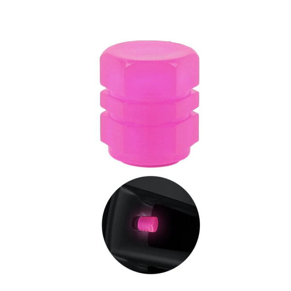 Car Pink Red Luminous Tire Valve Cap Motorcycle Bike Wheel Hub Glowing Valve Cover Tire Decoration Auto Styling Tyre Accessories - Image 12