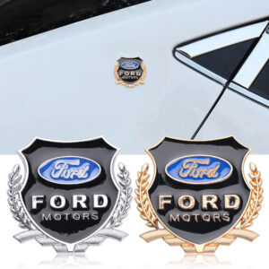 3D Metal Car Badge Body Trunk Sticker Auto Window Refit Decal Accessories For Ford Ranger Focus Kuga Mustang MAX Transit Mondeo
