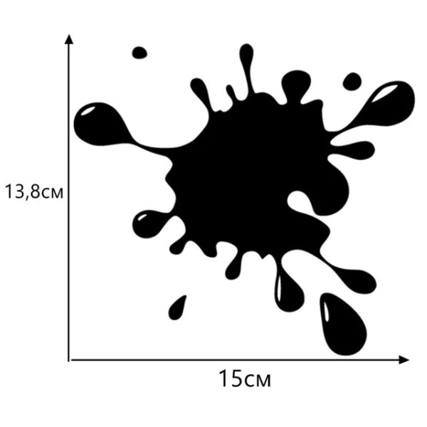 15*13.8cm Blot 3 funny car sticker vinyl decal white/black car auto stickers for car bumper window car decorations - Image 12
