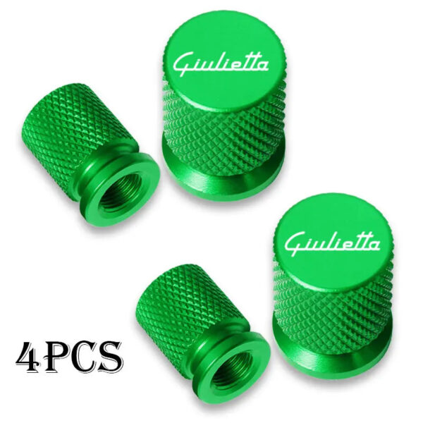 Car Wheel Tire Valve Caps Tyre Stem Covers Airdust Waterproof For alfa romeo Giulietta Auto Accessories - Image 7