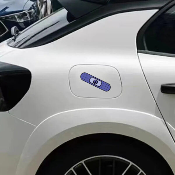 Band-aid Decals Cute Bandage Car Fuel Tank Stickers Funny Motor Body Scratches Decoration AUTO Accessories for Bumper Hood Door - Image 2