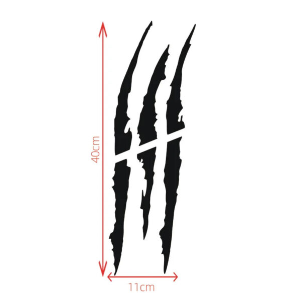 1/2pcs Auto Car Sticker Reflective Monster Claw Scratch Stripe Marks Headlight Decal Car Stickers 40cmX11cm Car Accessories - Image 6
