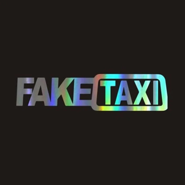 Funny FAKE TAXI Car Auto Sticker FakeTaxi Decal Emblem Self Adhesive Vinyl Universal For BMW Ford Toyota VW Honda Kia Opel Kia - Image 8