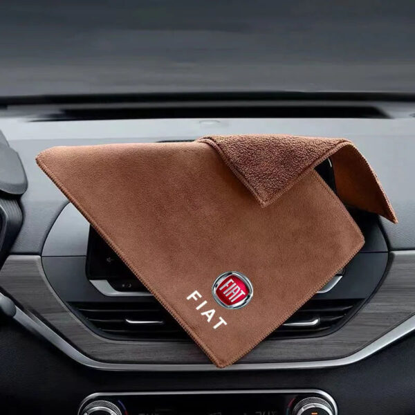 Fiber Fleece Car Cleaning Car Wash Towel Auto Tool Accessories For FIAT 500 Grande Stilo Freemont Punto Astra Bravo 500X Ducato - Image 3