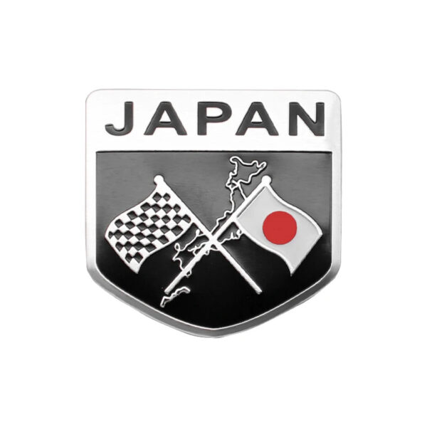 1pcs 3D Metal Aluminum Car Styling Japan Logo Flag Stickers Auto Car Body Emblem Badge Decals Exterior Decorative Accessories - Image 11