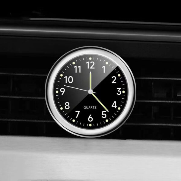 Mini Car Quartz Clock Electronic Air Outlets Clock Luminous Bicycle Motorcycle Watch Auto Car Dashboard Clock - Image 3