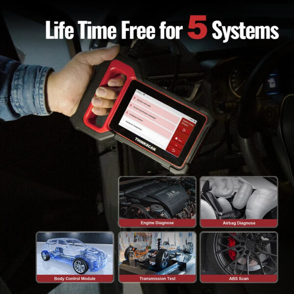 THINKCAR THINKSCAN PLUS S4 S7 ABS SRS ECM System Car Diagnostic Tools OBD2 Auto Scanner OBD 2 Code Coder Reader Free Update - Image 3
