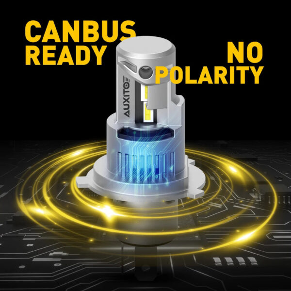 AUXITO 2Pcs 20000LM 100W Super Bright Canbus Auto Headlamp Turbo LED H4 9003 High Low Beam Headlight Bulb 12-CSP Chips No Error - Image 2