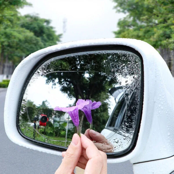 2Pcs Car Rain Rearview Mirror Films Waterproof Anti-fog Car Mirror Rain Covers Window Anti-rain Protector Film Auto Accessories - Image 2