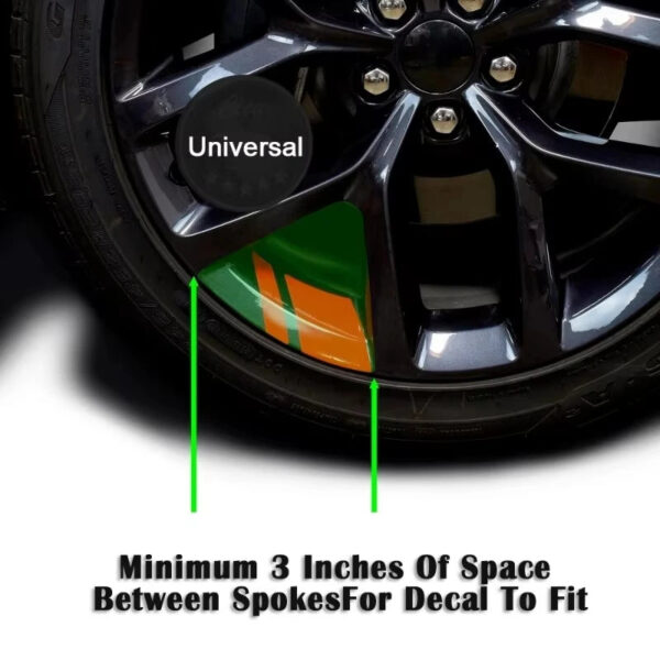 6PCS Reflective Car Wheel Decal Sticker Pressure Adhesive Auto Red Accessories Car Stickers Wheel Hub Decals Dropshipping - Image 6