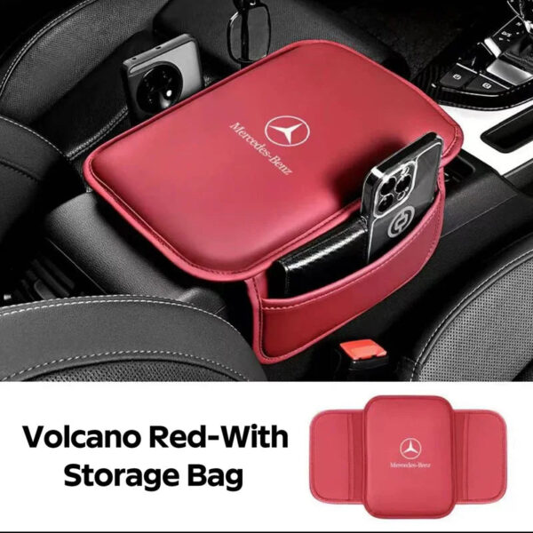 Car Armrest Box Pad Leather Auto Armrest Mat Car Accessories For Mercedes Benz W211 W203 W204 W210 W124 AMG W202 CLA W212 W220 - Image 8