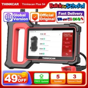 THINKCAR THINKSCAN PLUS S4 S7 ABS SRS ECM System Car Diagnostic Tools OBD2 Auto Scanner OBD 2 Code Coder Reader Free Update
