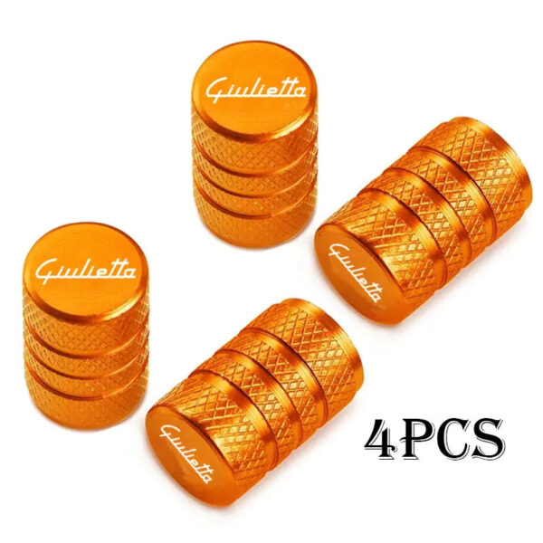Car Wheel Tire Valve Caps Tyre Stem Covers Airdust Waterproof For alfa romeo Giulietta Auto Accessories - Image 6
