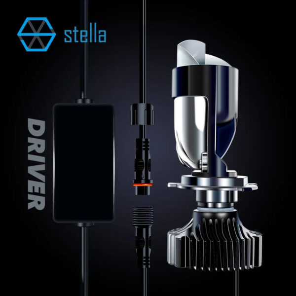 Stella New Auto Lamp Mini Lens LED H4 Bulbs Headlight for Cars High Beam Low Beam Projector Turbo Fan 6000k White Color Lighting - Image 4