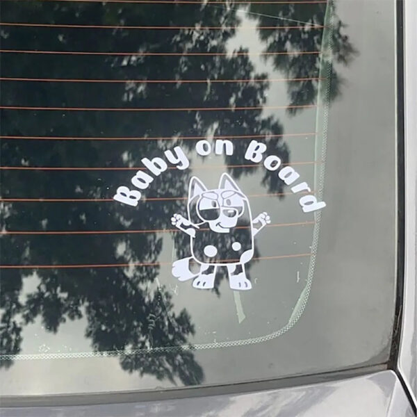 Baby on Board Decal Muffin Car Styling Windows Bumper Stickers Decor Accessories Waterproof Tuning Parts - Image 2