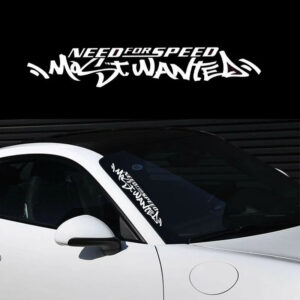 1pc Fun White Need for Speed Scratch Car Auto Windshield Decal Vinyl Sticker Universal Window Bumper Auto Door Car Accessories