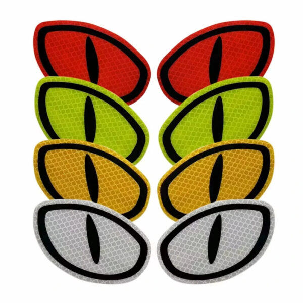 Car Reflector Sticker Night Driving Safety Decal For Auto Truck Motorcycle Trailer Cat Eye Reflective Safety Warning Tape - Image 3