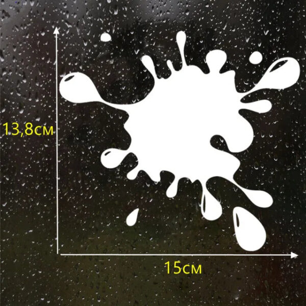 15*13.8cm Blot 3 funny car sticker vinyl decal white/black car auto stickers for car bumper window car decorations - Image 11