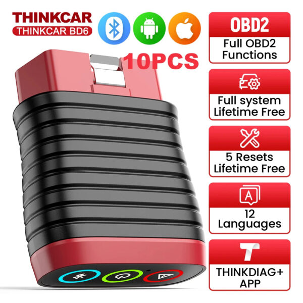 THINKCAR BD6 OBD2 Scanner Full System Diagnostic OIL IMMO ETS BLEED Brake Reset Lifetime Free All Auto Car Via THINKDIAG APP - Image 9