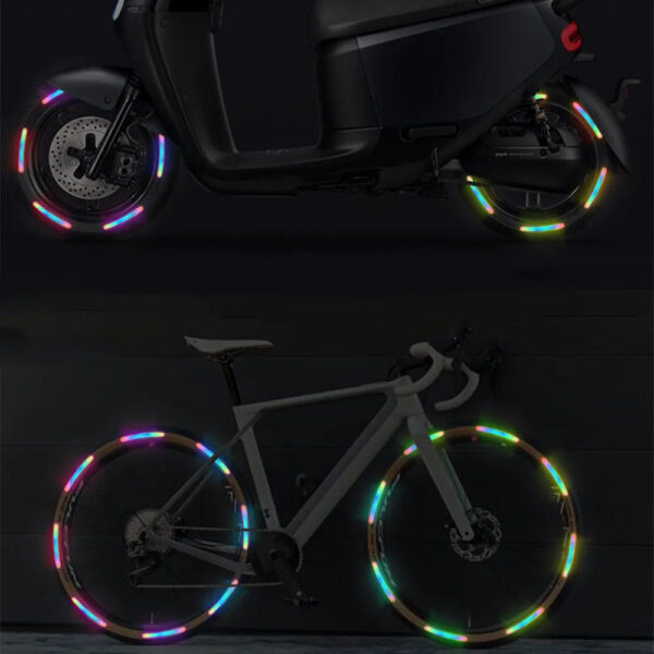 Car Universal  Wheel Hub Reflective Stripes Safety Opening Warning Sticker Tape Auto Warning Reflective Tape Exterior Accessorie - Image 4