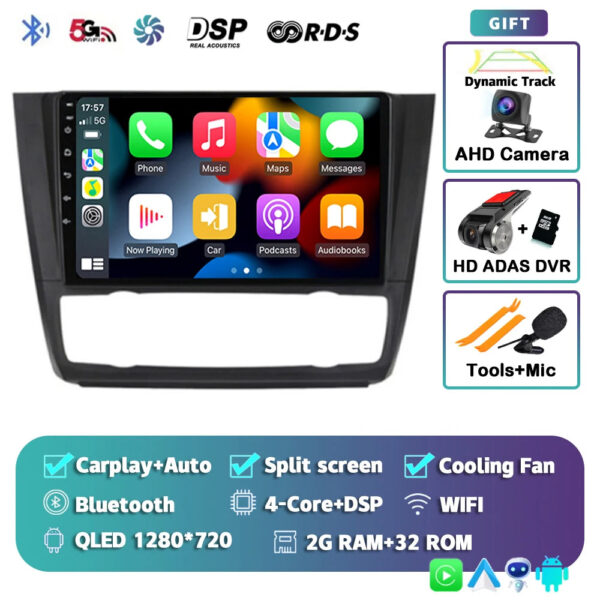 Android 14 For BMW 1-Series E88 E82 E81 E87 2004 - 2011 2K QLED Android Car Radio Multimedia Video Player GPS stereo CarPlay 4G - Image 16