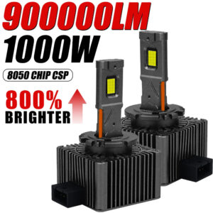 D3S D1S LED Headlights Canbus 1:1 HID D2S D4S D8S D1R D2R D3R D4R Auto Lamp 900000LM 1000W Plug&Play Turbo LED Bulb For Car