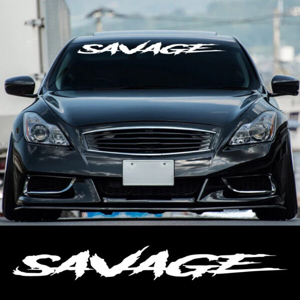 Savage Car Windshield Cool Style Sticker Auto Body Rear Window DIY Decor PVC Vinyl Film Universal Decal Car Tuning Accessories - Image 2