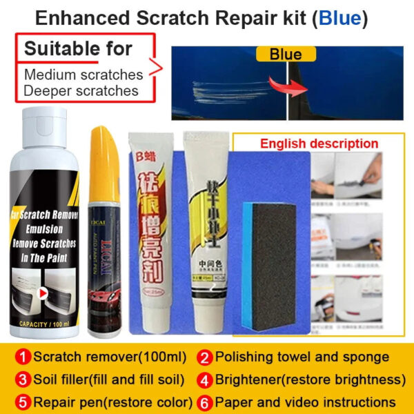 Car Scratch Remover Paint Care Tools Auto Swirl Remover Scratches Repair Polishing Auto Body Grinding Compound Anti Scratch Wax - Image 12