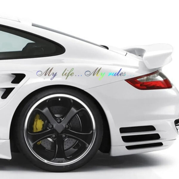 My life...My rules... Car Stickers and Decals Auto Motorcycle Bumper sticker For KIA 60cm - Image 8