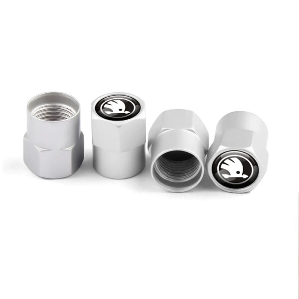 Car Accessories 4pcs Badge Wheel Tire Valve Stem Caps Auto Airtight Covers For Skoda Octavia 2 3 Kodiaq Fabia Karoq Superb 3 VII - Image 11