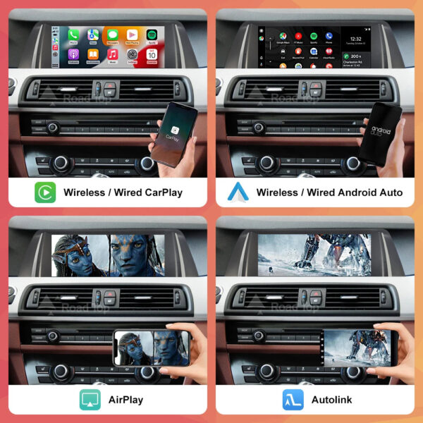Wireless CarPlay Android Auto Car Radio Multimedia Player Linux Display Screen For BMW 5 Series F10 F11 2012-2017 CIC NBT - Image 4