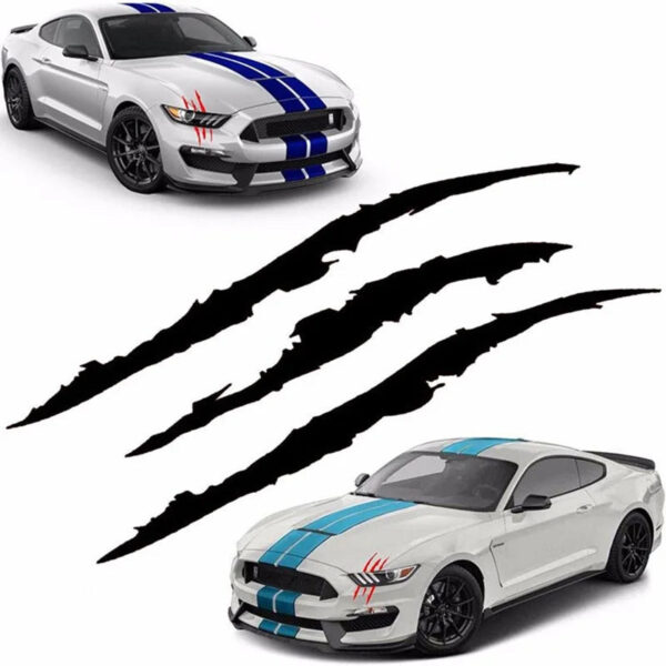 Car Sticker Reflective Monster Claw Marks Scratch Stripe Auto Headlight Decal Dinosaur Raptor Paw Marks Decor Accessories - Image 6