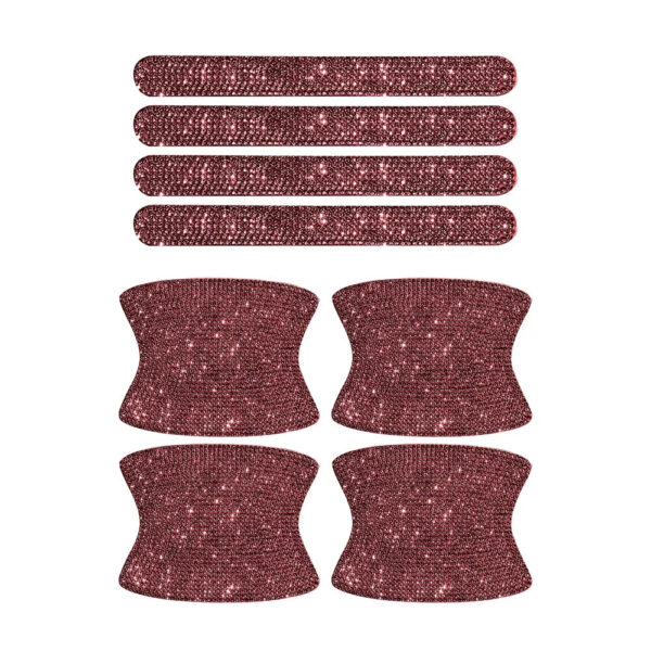 8Pcs Bling Crystal Diamond Rhinestone Car Door Handle Decoration Sticker Auto Handle Door Bowl Anti-scratch Protector Sticker - Image 15