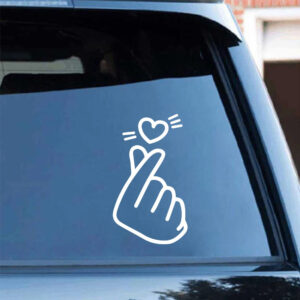 Lovely Korean Love Heart Stickers For Auto Window Decor Vinyl Decal Show Love Car Sticker