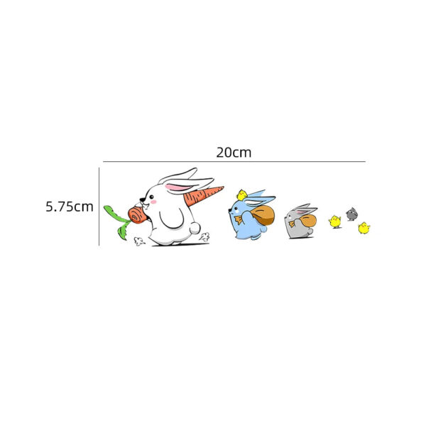 Cute Bunny Sticker Car Animal Styling Funny Rabbit Decor Decals Auto Motorcycle Body Bumper Cartoon Stickers Decoration - Image 10